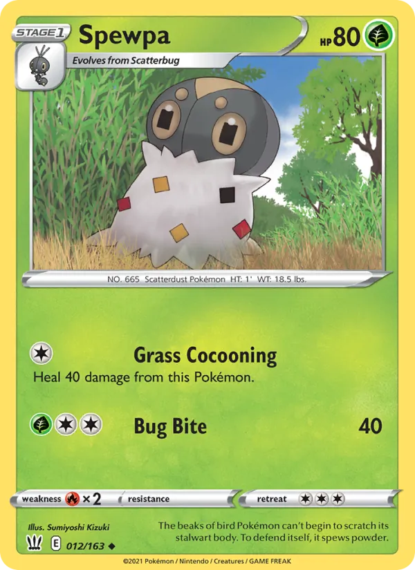 Spewpa #12 – Battle Styles card
