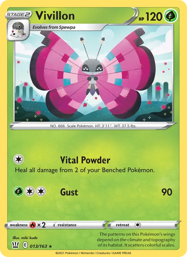 Vivillon #13 – Battle Styles card