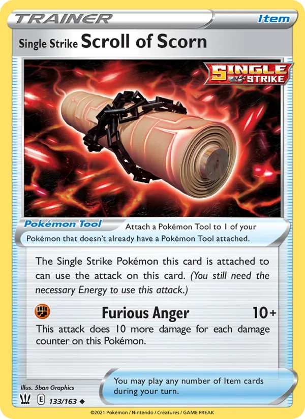 Single Strike Scroll of Scorn #133 – Battle Styles card