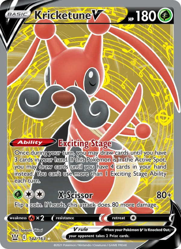 Kricketune V #142 – Battle Styles card