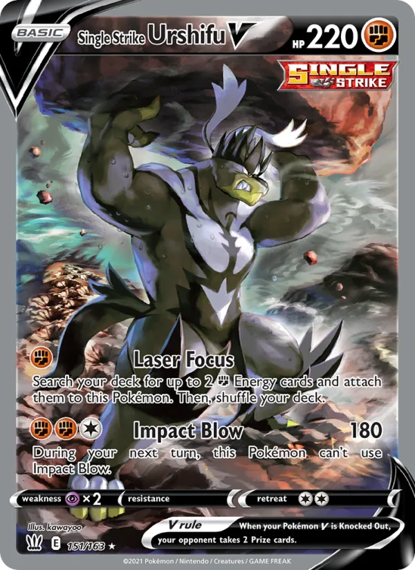 Single Strike Urshifu V #151 – Battle Styles card