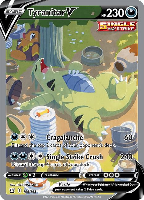 Tyranitar V #155 – Battle Styles card