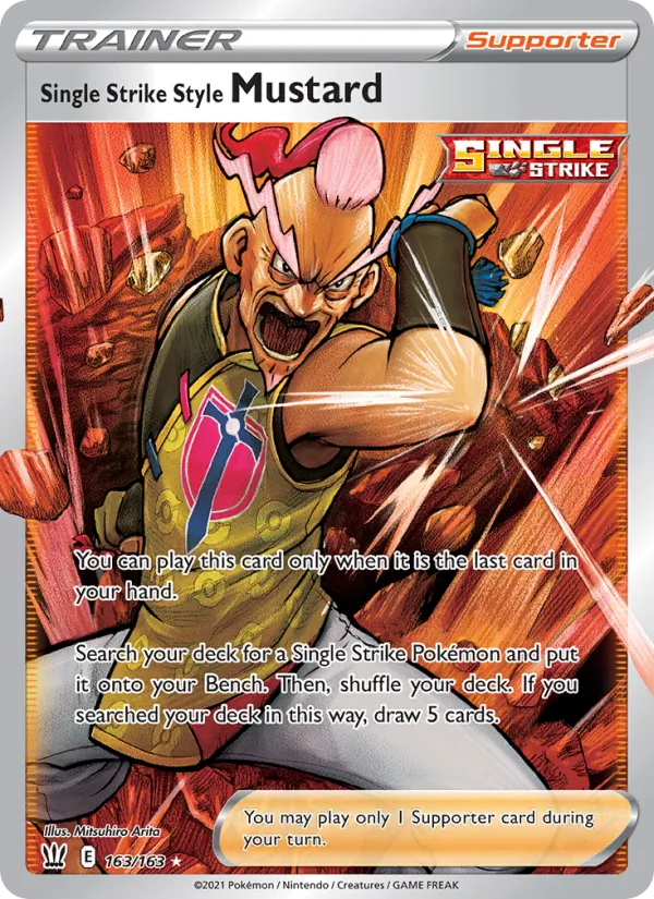 Single Strike Style Mustard #163 – Battle Styles card