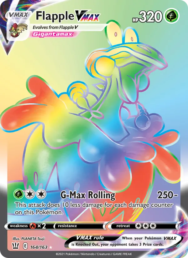 Flapple VMAX #164 – Battle Styles card