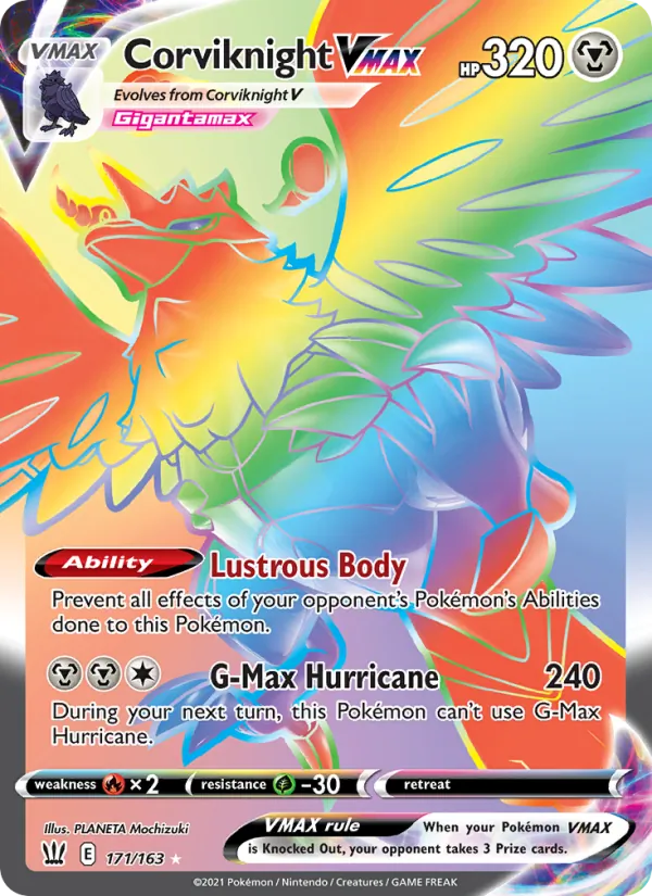 Corviknight VMAX #171 – Battle Styles card