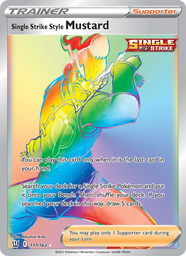 Single Strike Style Mustard #177 – Battle Styles card