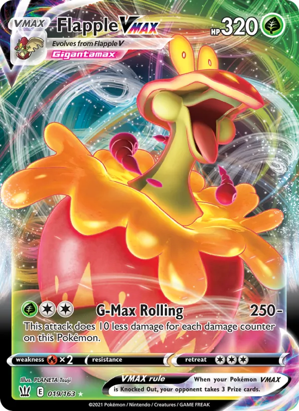 Flapple VMAX #19 – Battle Styles card