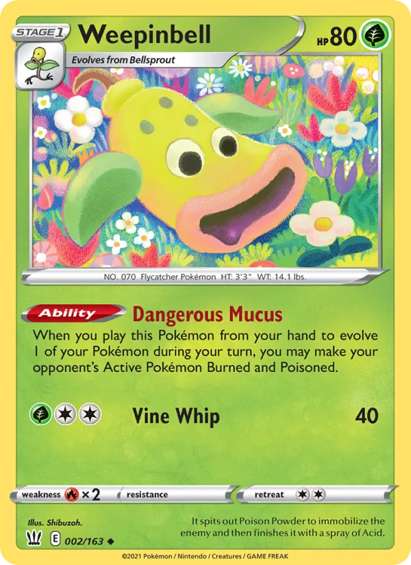 Weepinbell #2 – Battle Styles card
