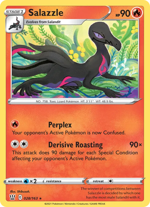 Salazzle #28 – Battle Styles card