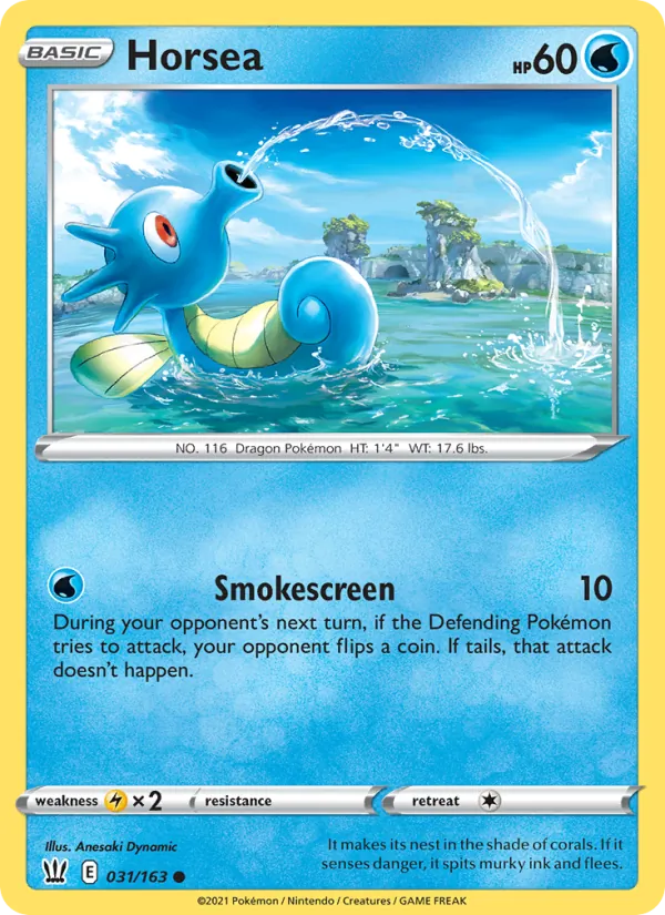 Horsea #31 – Battle Styles card