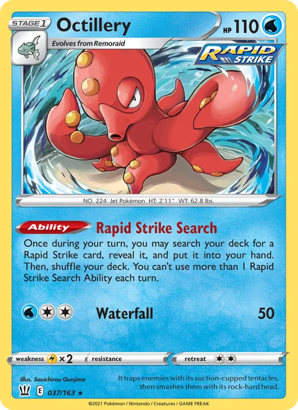 Octillery #37 – Battle Styles card