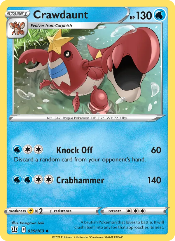 Crawdaunt #39 – Battle Styles card