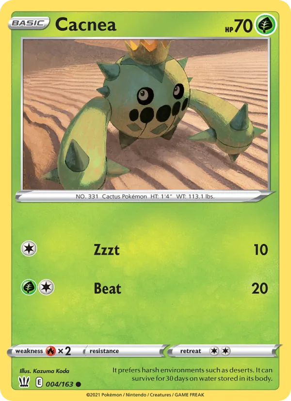 Cacnea #4 – Battle Styles card