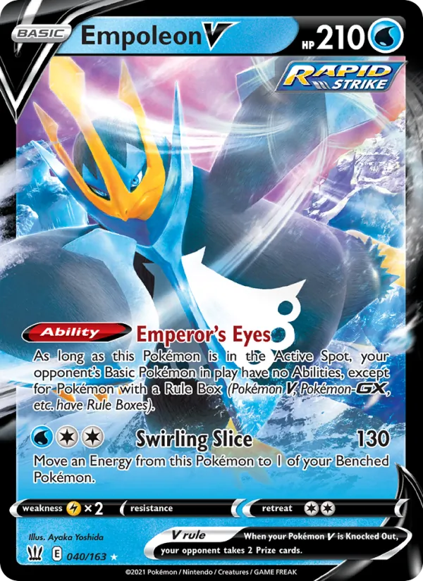 Empoleon V #40 – Battle Styles card