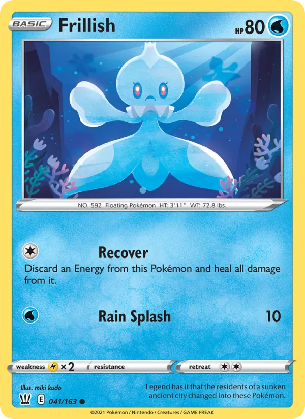 Frillish #41 – Battle Styles card