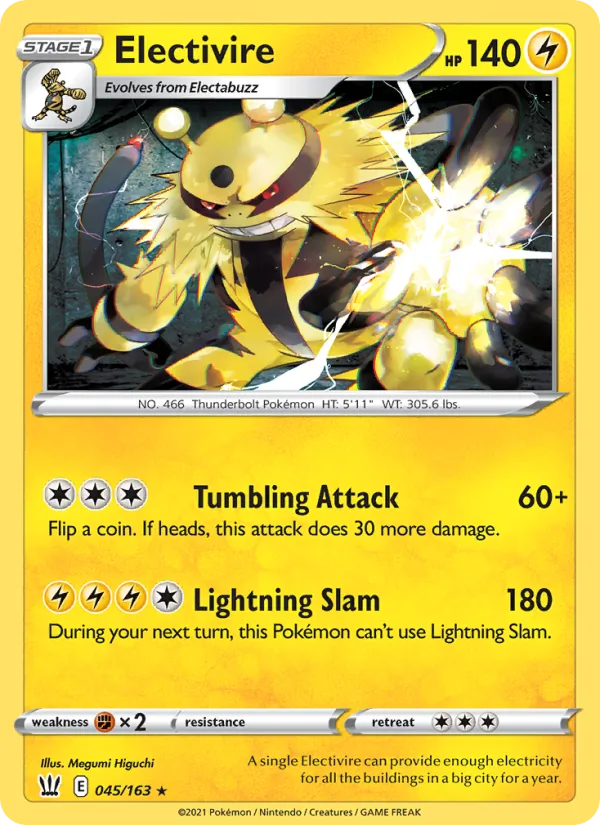 Electivire #45 – Battle Styles card