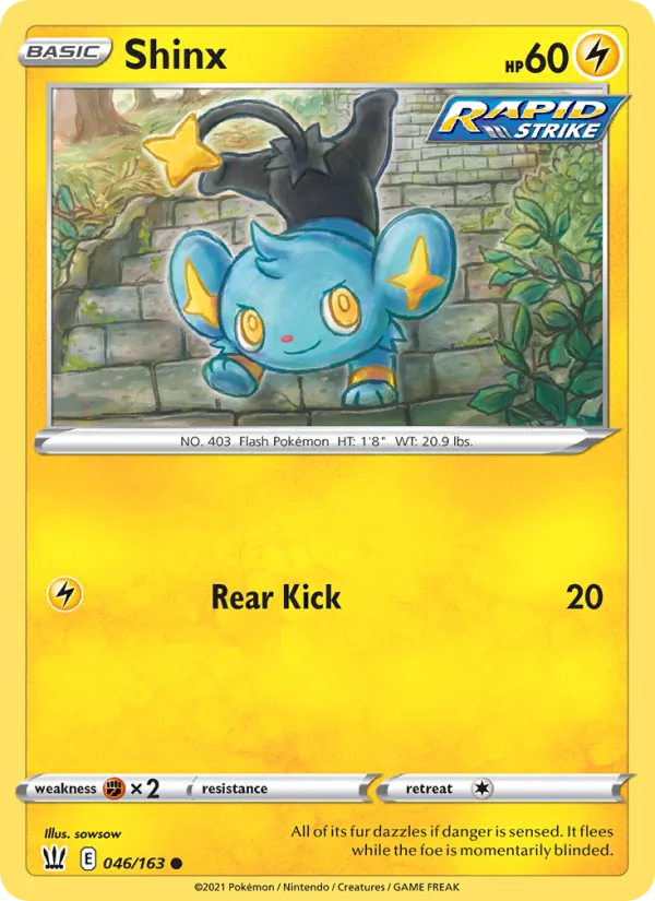Shinx #46 – Battle Styles card
