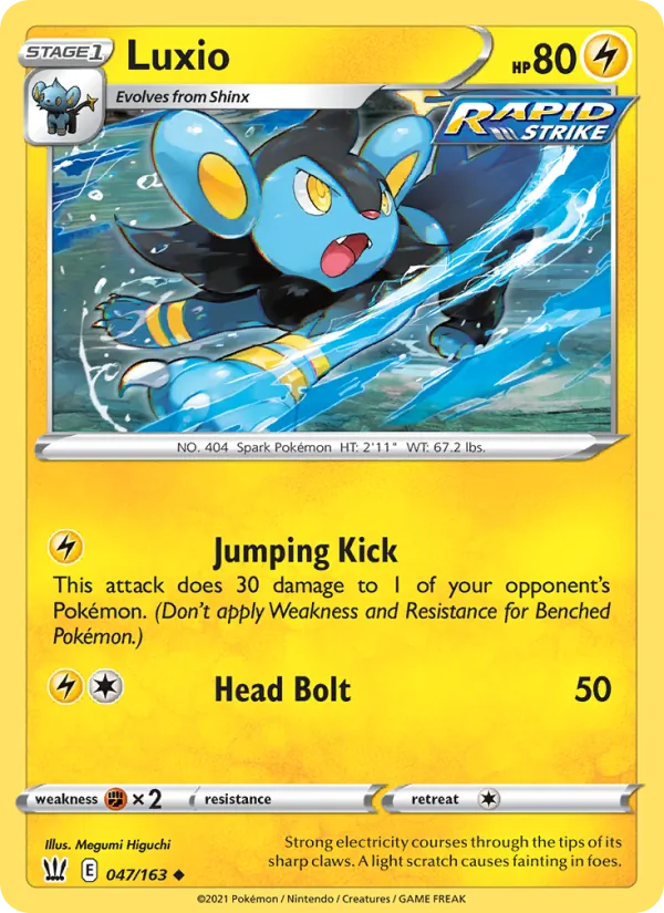 Luxio #47 – Battle Styles card