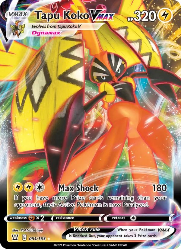 Tapu Koko VMAX #51 – Battle Styles card