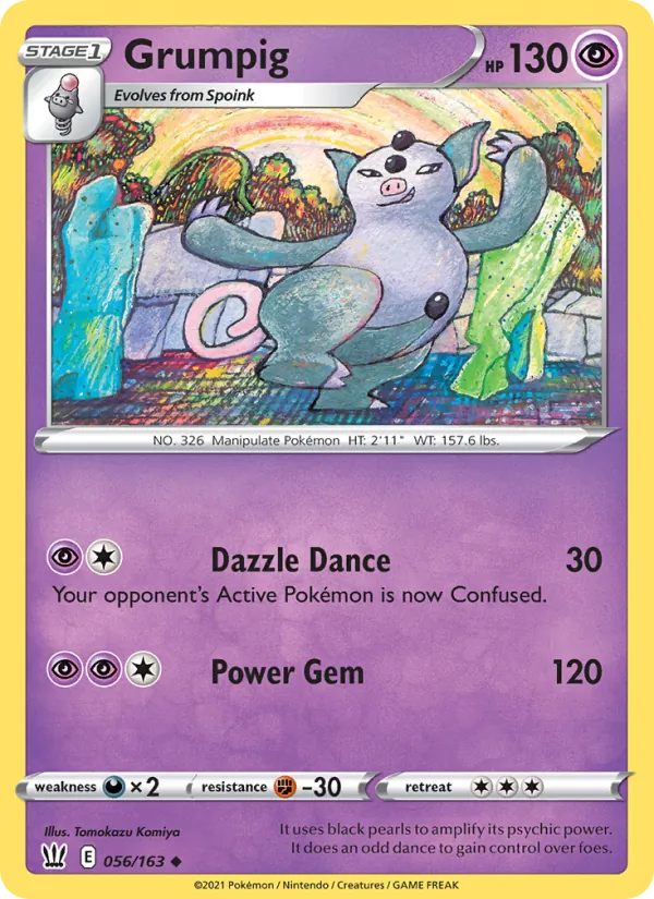Grumpig #56 – Battle Styles card