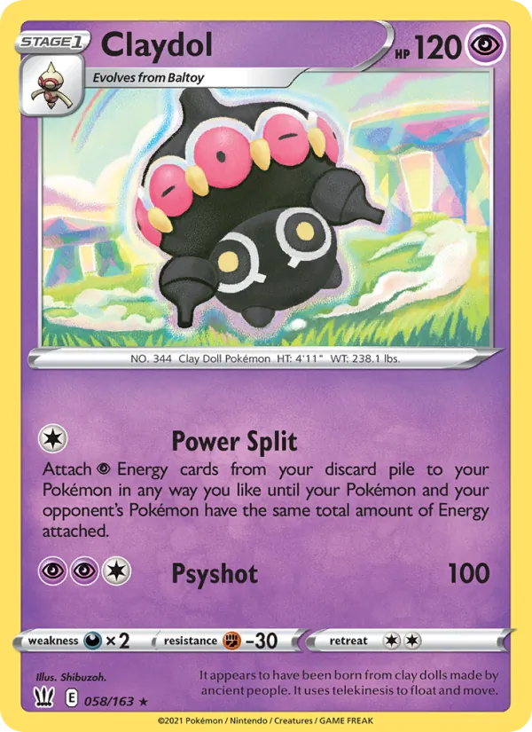 Claydol #58 – Battle Styles card
