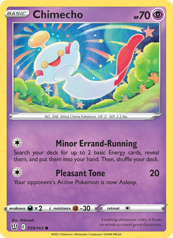 Chimecho #59 – Battle Styles card