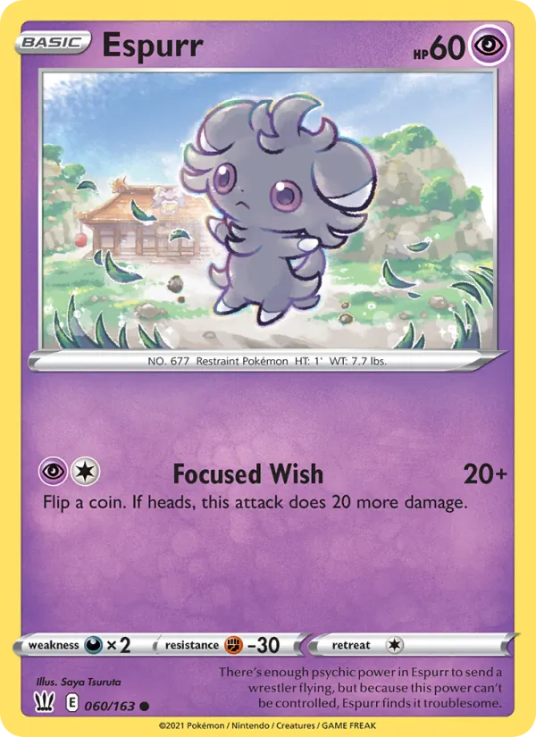 Espurr #60 – Battle Styles card
