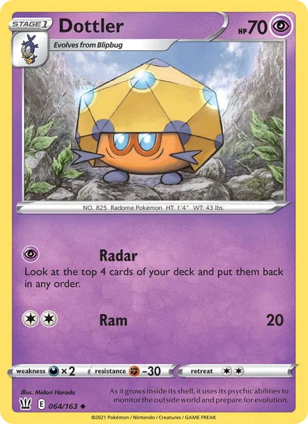 Dottler #64 – Battle Styles card