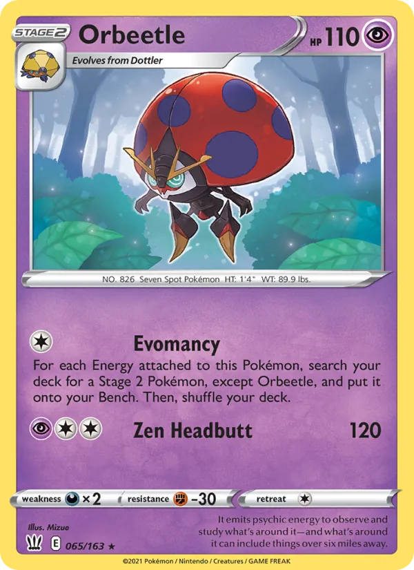 Orbeetle #65 – Battle Styles card