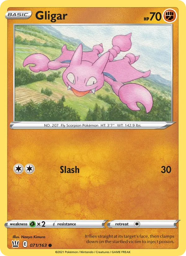 Gligar #71 – Battle Styles card