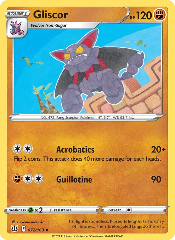 Gliscor #72 – Battle Styles card