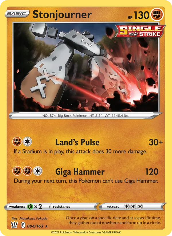 Stonjourner #84 – Battle Styles card