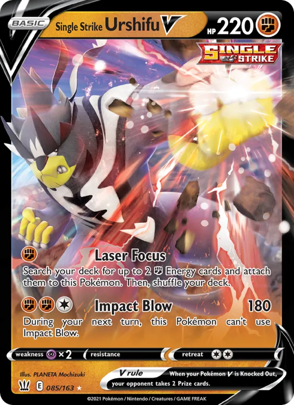 Single Strike Urshifu V #85 – Battle Styles card