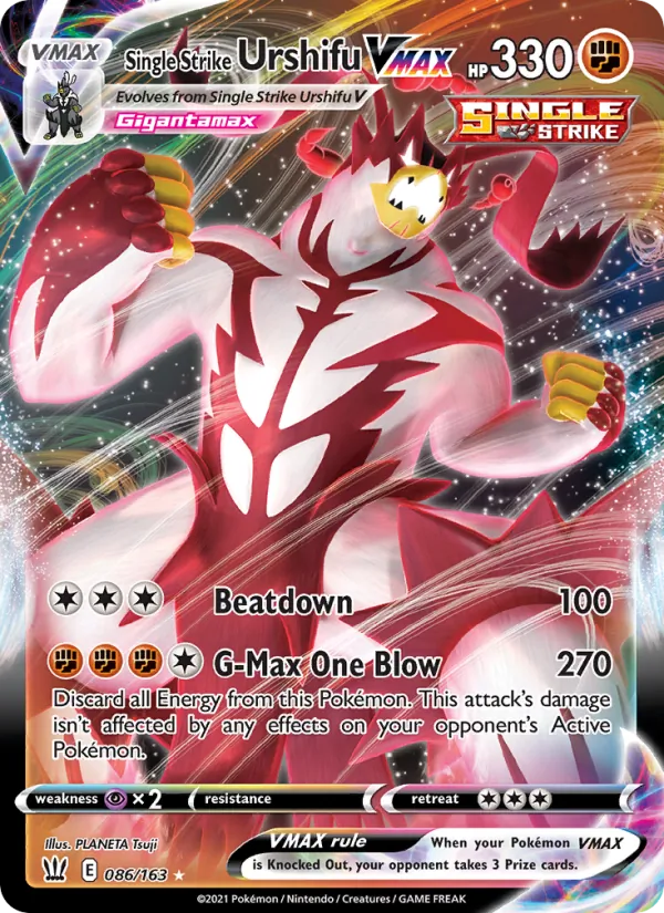 Single Strike Urshifu VMAX #86 – Battle Styles card