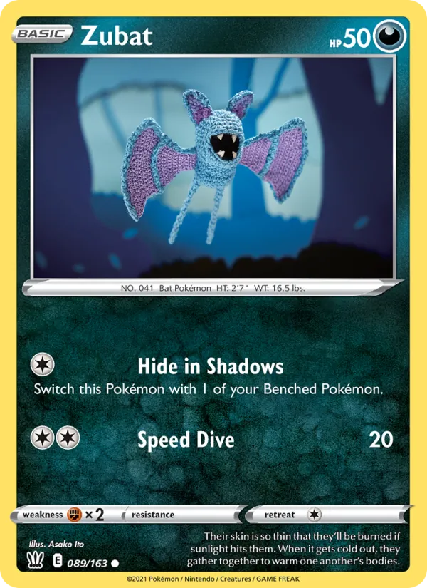 Zubat #89 – Battle Styles card