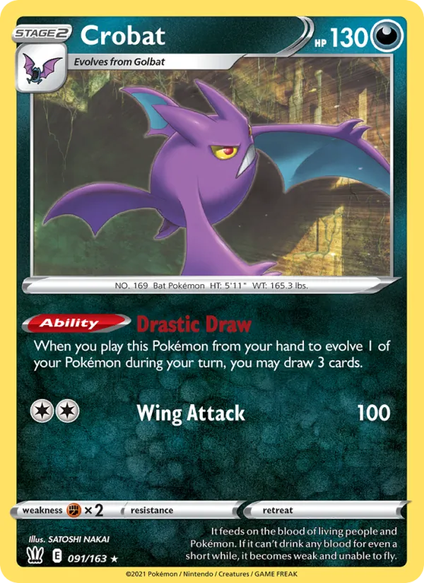 Crobat #91 – Battle Styles card