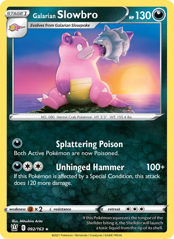 Galarian Slowbro #92 – Battle Styles card