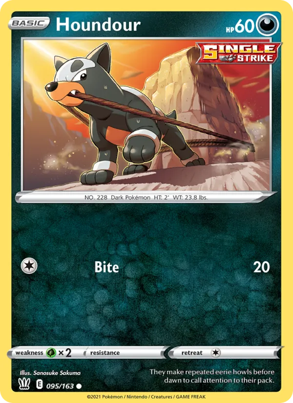 Houndour #95 – Battle Styles card