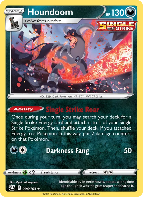 Houndoom #96 – Battle Styles card