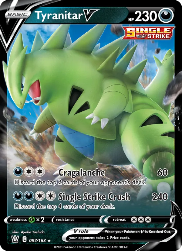 Tyranitar V #97 – Battle Styles card