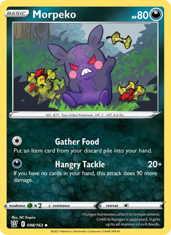 Morpeko #98 – Battle Styles card