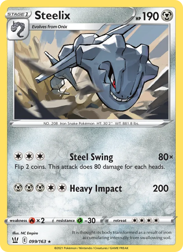 Steelix #99 – Battle Styles card