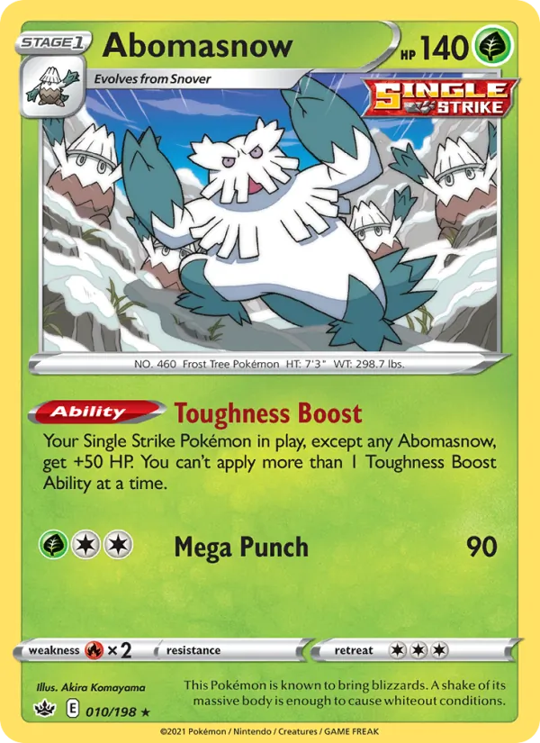 Abomasnow #10 – Chilling Reign card