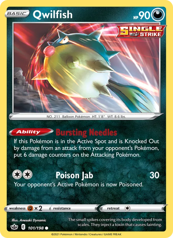 Qwilfish #101 – Chilling Reign card