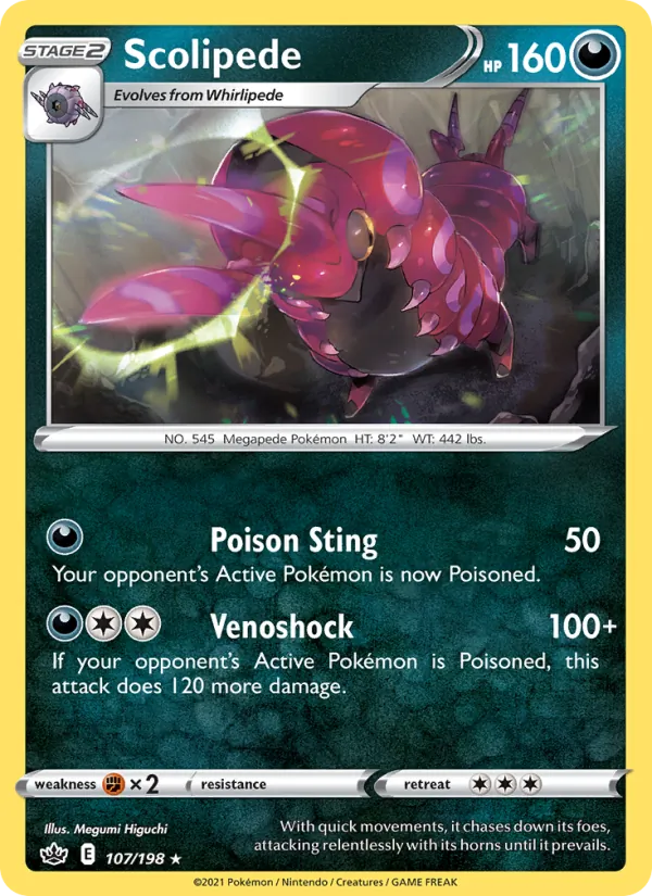 Scolipede #107 – Chilling Reign card