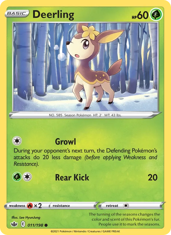 Deerling #11 – Chilling Reign card