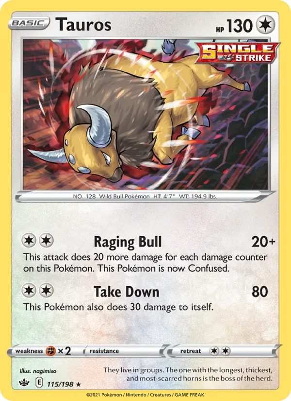 Tauros #115 – Chilling Reign card