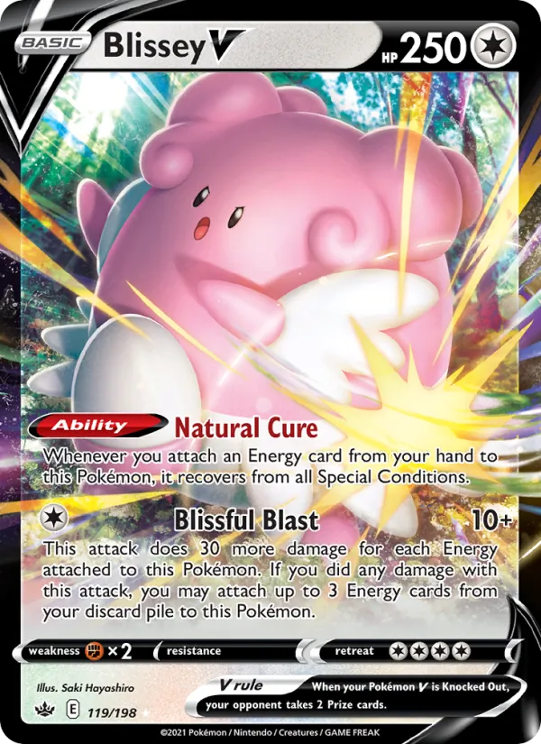 Blissey V #119 – Chilling Reign card