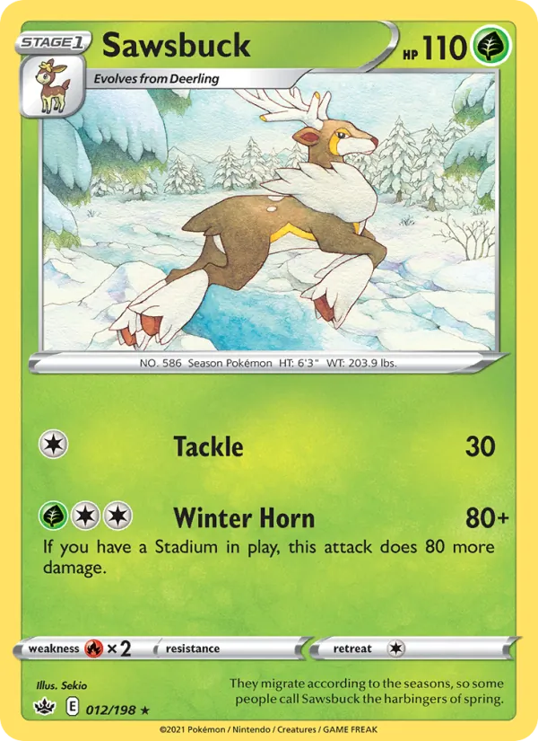 Sawsbuck #12 – Chilling Reign card