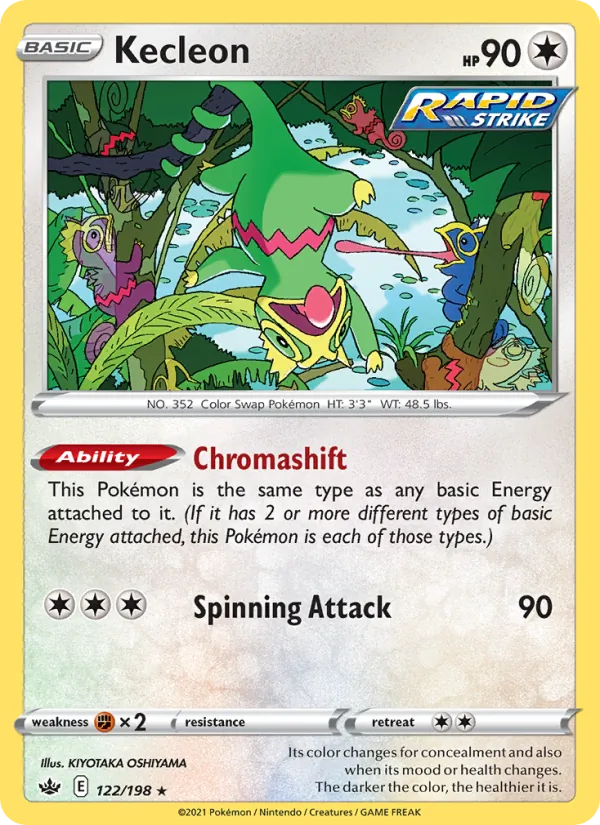 Kecleon #122 – Chilling Reign card